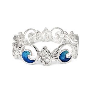 Sealife Mermaid & Wave Epoxy Bracelet